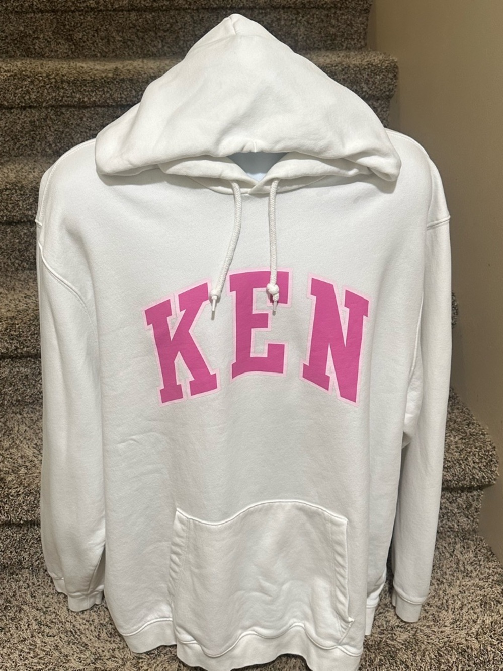 Authentic - GAP *Barbie Ken* warm white pullover soft hoodie sweatshirt - XXL